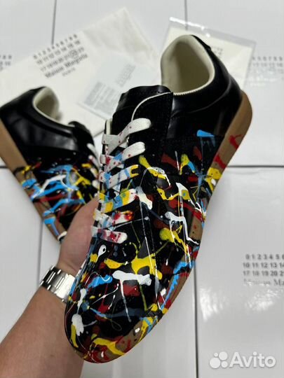 Кроссовки Maison Margiela Replica Paint Black Sr