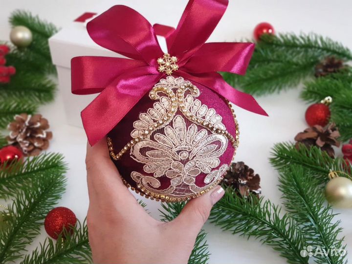 Новогодние шары ручной работы