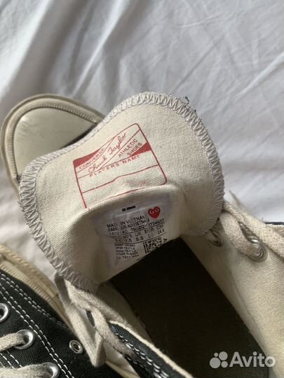 Кеды converse play comme des garcons