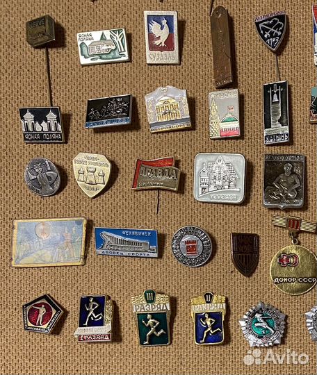 Значки СССР набор 13 (100 штук)