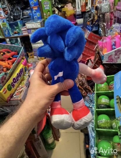 Мягкая игрушка ёжик соник пластиковые фигурки