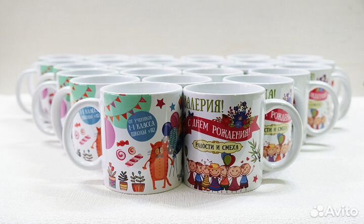 Печать на кружках, фотосувениры