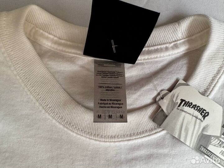 Лонгслив Thrasher Classic Logo White Оригинал