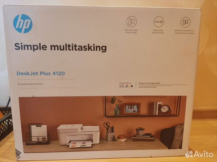 Мфу принтер HP Deskjet plus 4120 новый