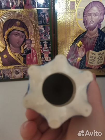 Яйцо пасхальное Гжель