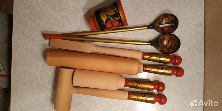 Хохлома, кухонная утварь