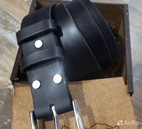 Мужской ремень из натуральной кожи ручной работы