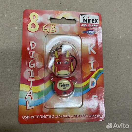 Флеш диск mirex Dragon 8гб Red (13600-kiddar08)
