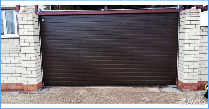 Автоматические секционные гаражные ворота