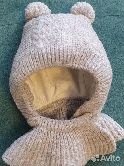 Шапка шлем журавлик 36-38 весенняя