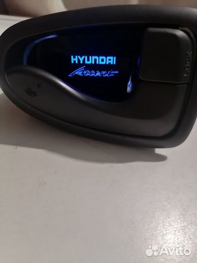 Подсветки в ручки салона Hyundai Акцент