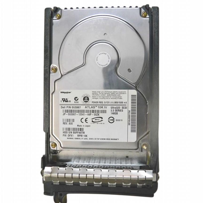 [U3987] Жесткий Диск Dell 146gb U320scsi 3.5" Hdd U3987
