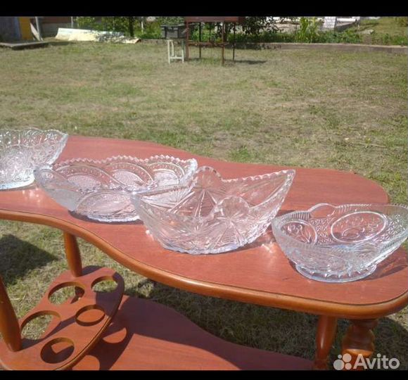 Хрустальная ваза новая