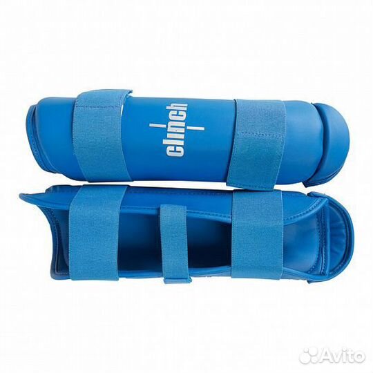Защита голени clinch shin guard kick синий