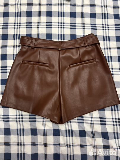 Шорты кожаные женские