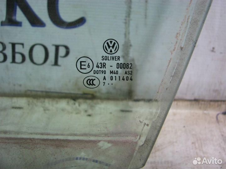 Стекло двери передней левой VW Passat (B6) 2005-2