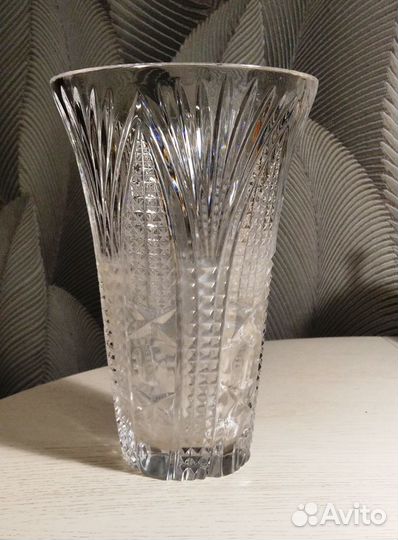 Хрустальная ваза, винтаж СССР, 1980-е гг