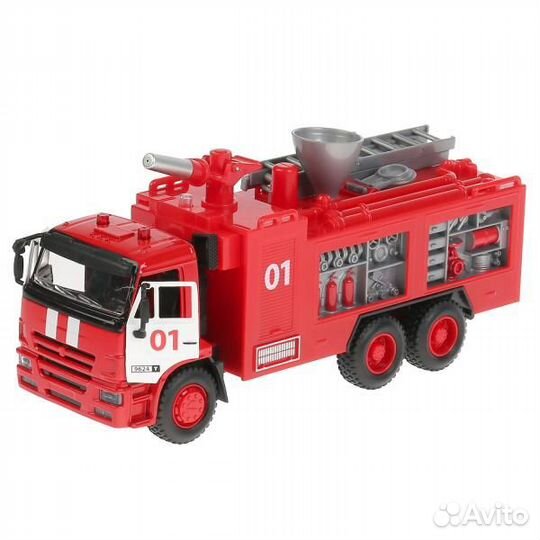 Пожарная Машинка Камаз свет звук вода 9624