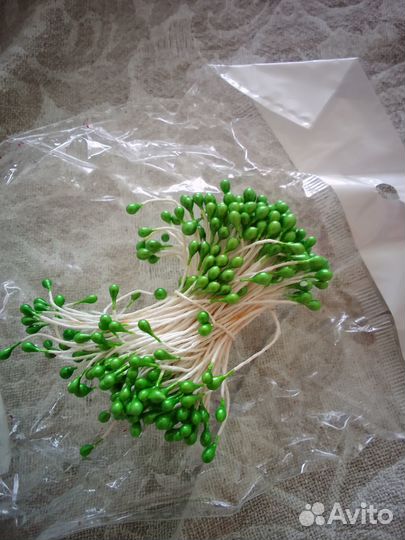 Тычинки искусственные для цветов 6см 200шт