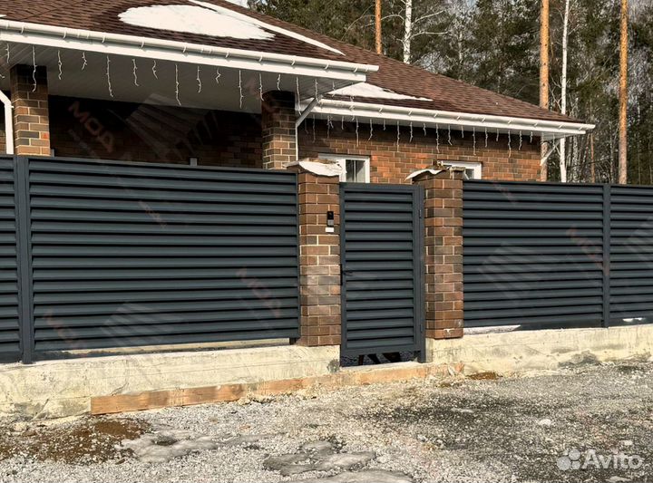 Забор жалюзи еврожалюзи