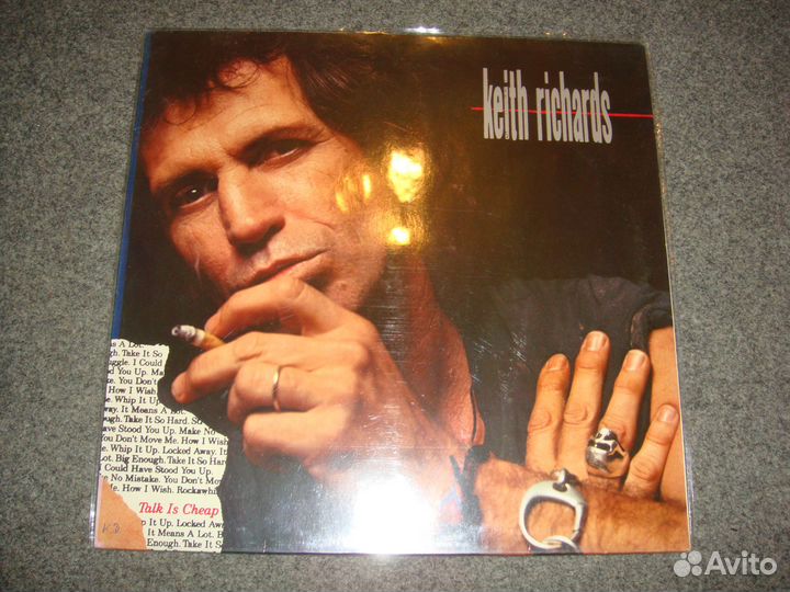 Keith Richards Talk Is Cheap LP 1988 (ex Rolling S