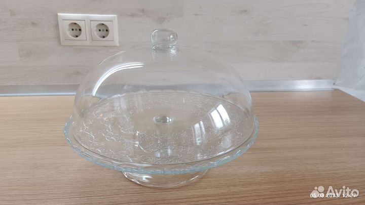 Тортовница IKEA, тарелка для торта с колпаком