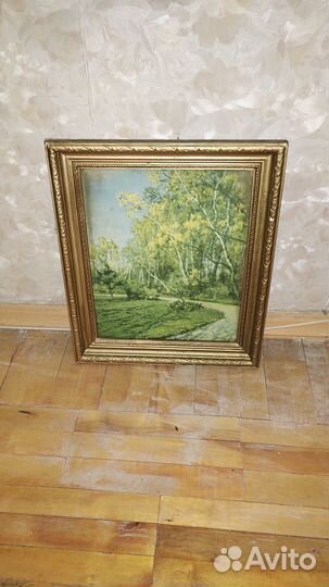 Старинная картина, багет для картины