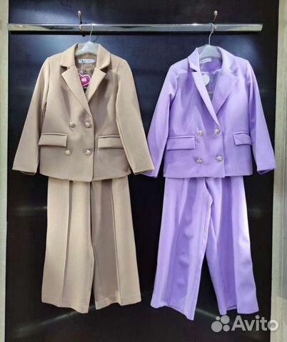 Брючный школьный костюм для девочки