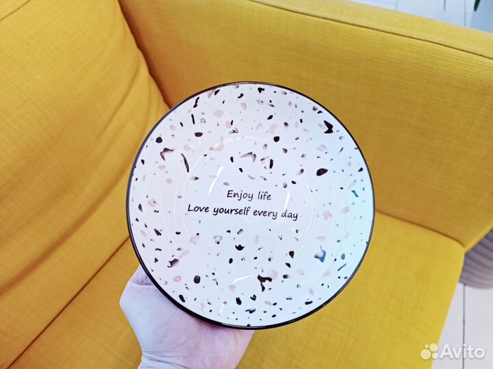 Тарелки в стиле Zara home цветочный принт