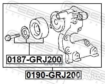 Ролик натяжной приводного ремня 0187GRJ200 Febest