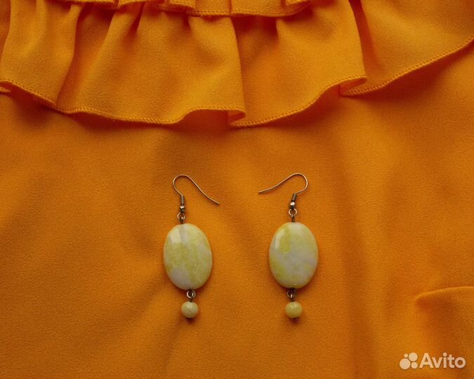 Серьги с камнями