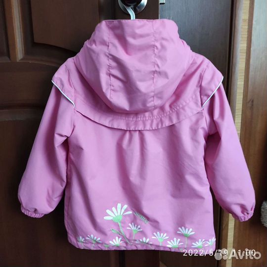 Куртка - ветровка для девочки 98-116