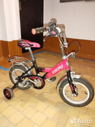 Детский велосипед 4х колёсный, Викинг