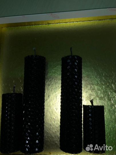 Свечи ритуальные черные