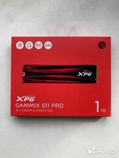 Новый SSD M.2 Xpg на 1 Tb Gammix S11 pro