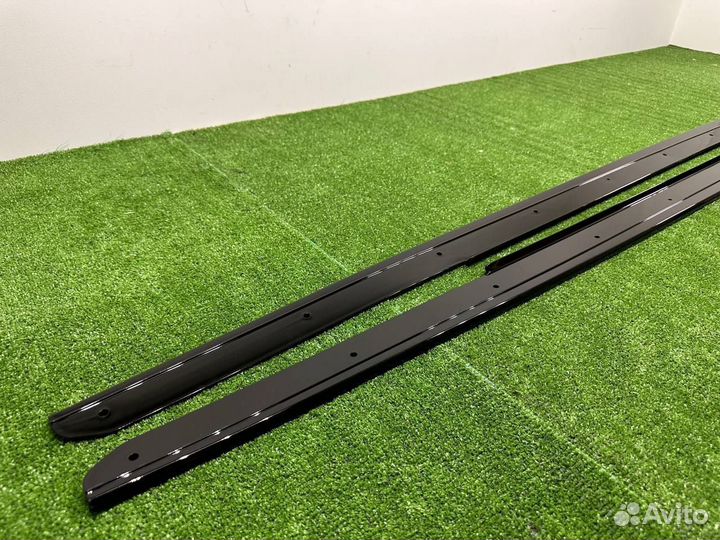 Лезвия под пороги глянец BMW F10 F11