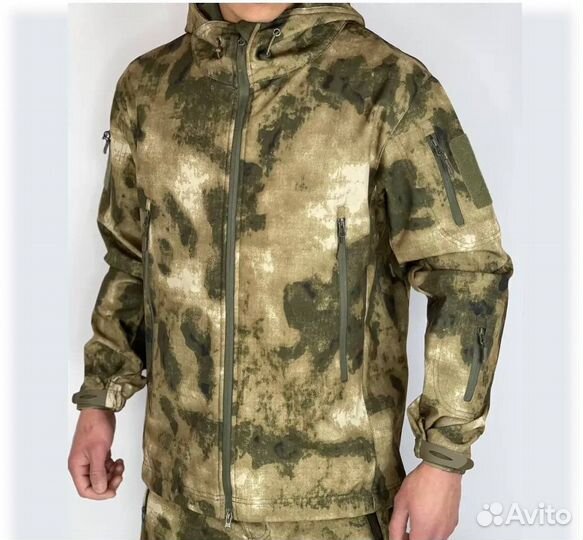 Тактический костюм softshell мох