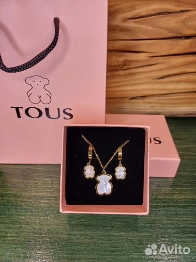 Цепочка tous с серёжками