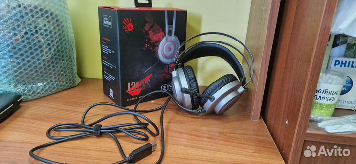 Игровые наушники с микрофоном A4tech Bloody J200S