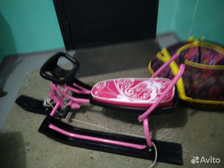 Снегокат с ручкой