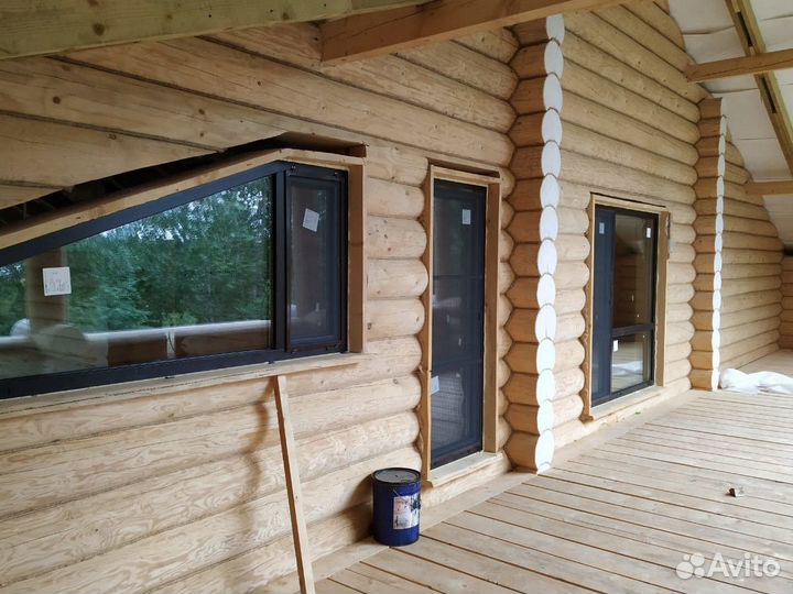 Окна двери пластиковые ламинация под дерево