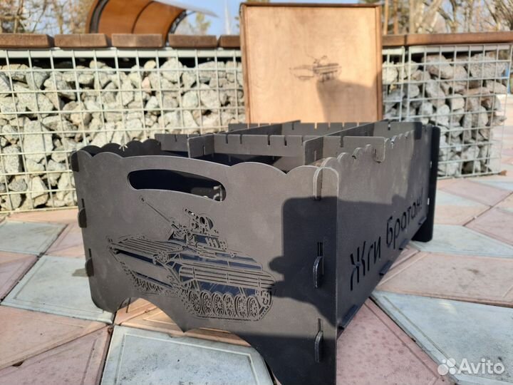 Мангал для шашлыка разборный бмп