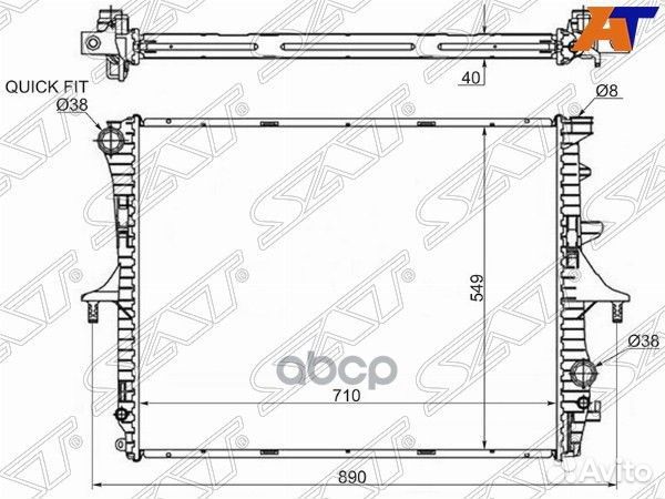 Радиатор Audi Q7 05-15 / Volkswagen Touareg 02