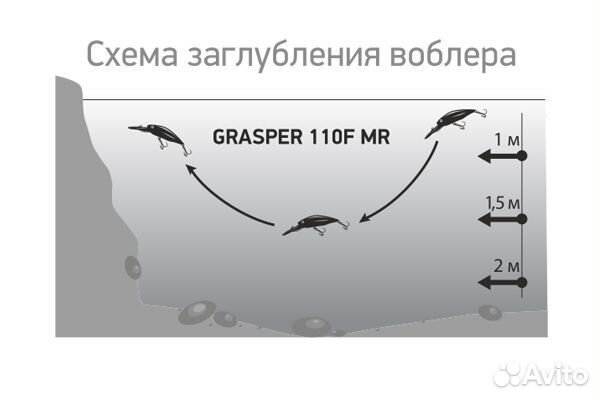 Воблер LureMax grasper 110F MR-047 18,5г