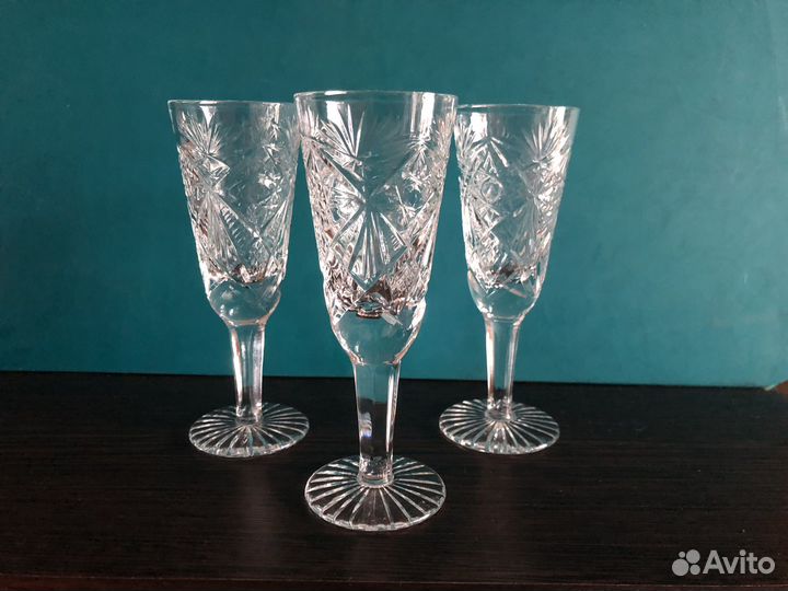 Фужеры хрустальные СССР