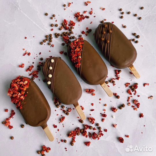 Эскимо и бананы в шоколаде