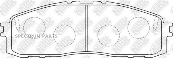 Колодки NiBK PN1142 nibk PN1142