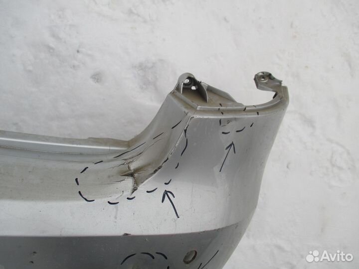 Бампер задний хетч Skoda Fabia 2007-2015