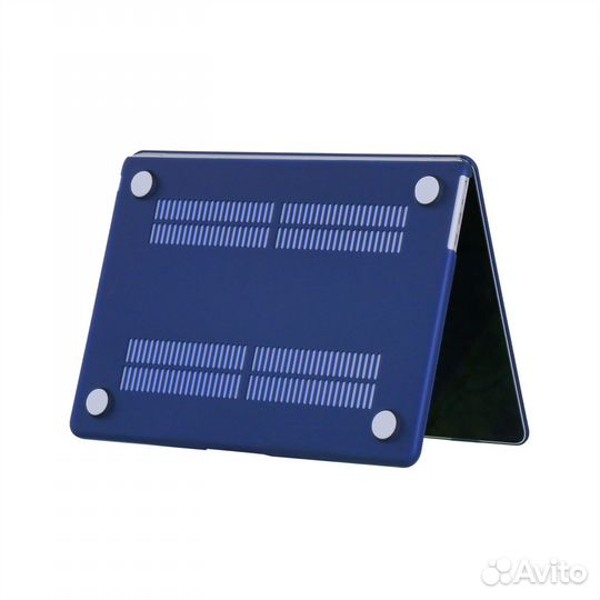 Чехол для MacBook Air 13 2018-2021 матовый тем-син