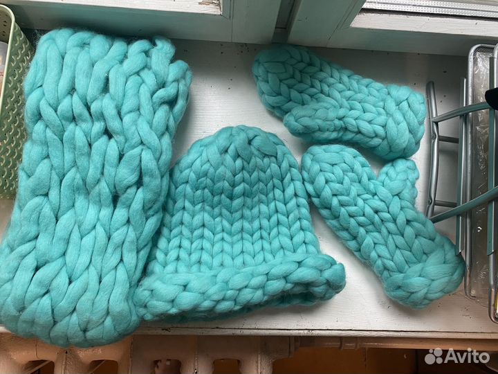 Снуд,шапка,варежки